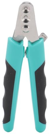 Pilipane Haustier -Nagel -Klipper Doppelrunde Löcher Edelstahl Blades Ergonomische Haustierklauenschneider für Katzen Hunde Kätzchen (Lake Blue (Woof: ca. 101,6 cm / 40in))