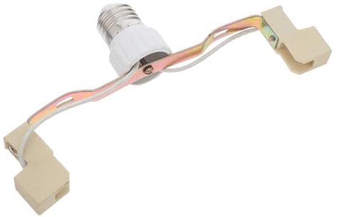 Adattatore Portalampada in Ceramica E27 a R7s Bianco | Convertitore per Lampadina Alogena, Dimensioni 21, 70x10, 00x3, 00cm, Uso in Sistemi di Illuminazione