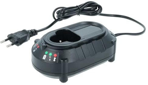 vhbw Ladegerät kompatibel mit Makita ML100W | ML100 LED, ML101, MR051, MU01, ML101W, MR051W, MU01Z Werkzeug Li-Ion-Akkus - Typ 2, 10,8V