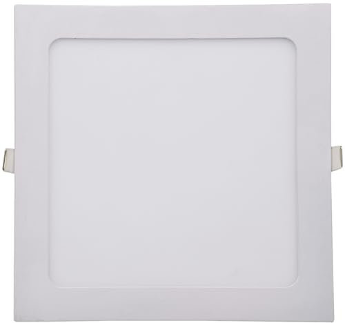 ChiliTec LED Panel quadratisch Deckeneinbau 22,5x22,5cm 20mm flach 230V 18W 1650Lumen inkl. Trafo Unterputz Montage 4200K Lichtfarbe neutralweiß Rahmen weiß