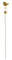 DARO DEKO Metall Garten-Stecker Vogel mit Herz 11cm x 5cm x 6,5cm hoch + 115cm Stab