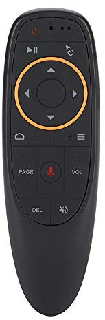 ASHATA Air Mause Wireless Tastatur,2.4G Wireless Voice Airmouse Airmaus Fernbedienung Tastatur,Tragbar Air Mouse Keyboard Fernbedienung mit Gyroskop für TV/Set-Top-Box/PC Schwarz