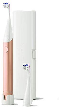 JETPIK JP300 Moderne Sonic Schallzahnbürste – 5 Bürstenmodi, hochwertiges Aluminiumgehäuse, USB-Induktionsladung, tragbares Reiseetui, Goldfarben