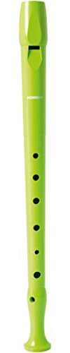 Flûte Hohner 9508 couleur verte, étui vert et transparent