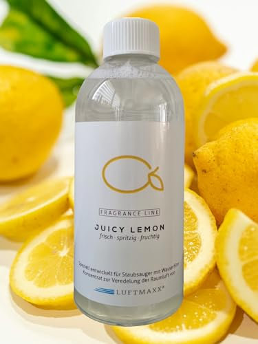 LUFTMAXX Duftstoff Juicy Lemon/Zitrone 500ml AKTION 3 Produkte kaufen - 1x Duft gratis ! MADE IN GERMANY für Luftreiniger -/ erfrischer, Kugel, Diffusor, Bowl,Lampe, Ball, Raumspray