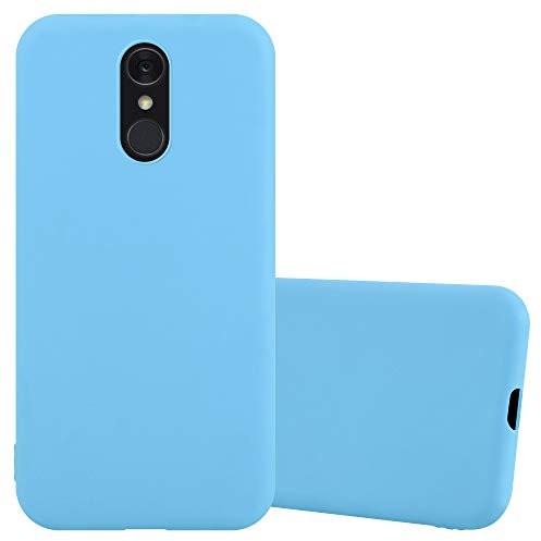 Cadorabo Hülle kompatibel mit LG Q7 / Q7a / Q7+ Schutzhülle TPU Silikon Case Candy Design Slim Kratzfest Weiche Gummi mit Rundumschutz Case Hülle für LG Q7 / Q7a / Q7+ in Blau