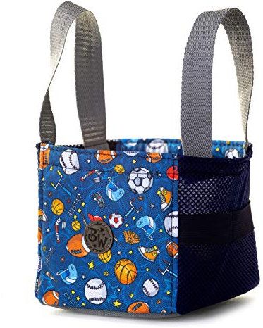 BAMBINIWELT Musikbox-Tasche, Transporttasche für Hörwürfel z.B. Toniebox und Tigerbox Touch, Halterung für Tonies,KLEIN (Modell 1)