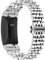 Ginamart Kompatibel mit Fitbit Inspire 2/Inspire HR Armband, Damen Herren Metall Edelstahl Ersatz Uhrenarmband Zubehör Armband für Fitbit Inspire (Silber)