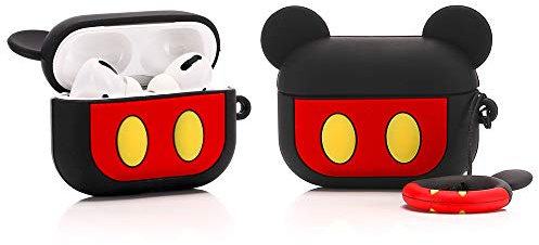 TAOCHEN Silikon Schutzhülle Hülle Kompatibel mit AirPods Pro - Cute Lustig Funny Ladecase Case [DSN Serie] (Mickey)