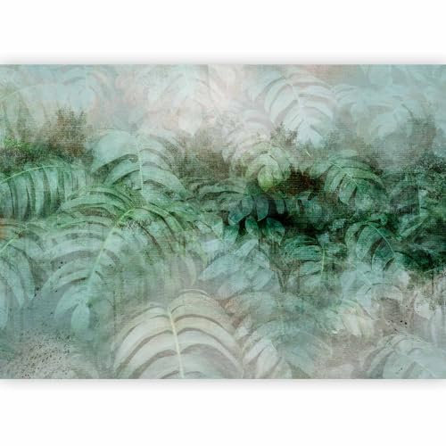 murando - Vlies Fototapete tropische Blätter 350x256cm Foto Tapete Wohnzimmer Vliestapete XXL Motivtapeten Bildtapete 3d Effekt Wand Dekoration - Dschungel Natur Botanik Monstera b-C-1003-a-a