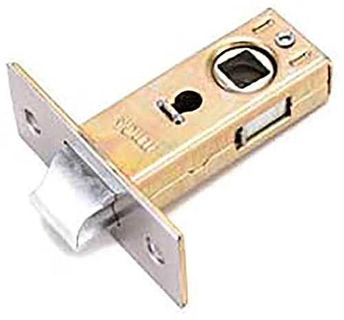 Unifizz Stainless Steel Door Latch, 40mm Flat Tubular Mortice Latch, Sprung Lever Door Handles, 1 Pcs