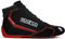 sparco Stivali Slalom 2022 Taglia 43 Nero/Rosso, Mocassino Unisex-Adulto, Standard, EU