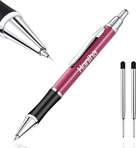 Weeding Pen for Vinyl, Precision Pin Pen Weeding Tool with 2 Metal Refills, Retractable Air Release Pen Craft Vinyl Weeding Tool for Vinyl Wall Decal HTV Car Film, Fuchsia