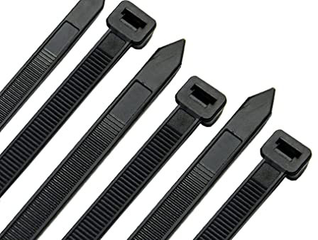 Akyandoo XXL Kabelbinder 9,0 x 500mm Industrie Qualität 9mm breit 50cm lang 75KG Zukraft Schwarz - Black 10 Stück - 10 Stk.