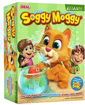 IDEAL | Soggy Moggy: The cat pawing, fish-splashing, crazy race game | Kids Games | For 2-4 Players | Ages 4+