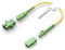 EMSECKO Glasfaserkabel LC auf SC 22CM (LC/APC-SC/APC) OS2 Simplex Singlemode O.D. 3.0mm mit Glasfaseradapter LWL Simplex Singlemode LSZH, FTTH Lichtwellenleiter