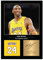Icons Wall Art Kobe Bryant signiertes Foto-Bild im A4-Format, Geschenk für Basketball-Fans, digital reproduziert, ungerahmt