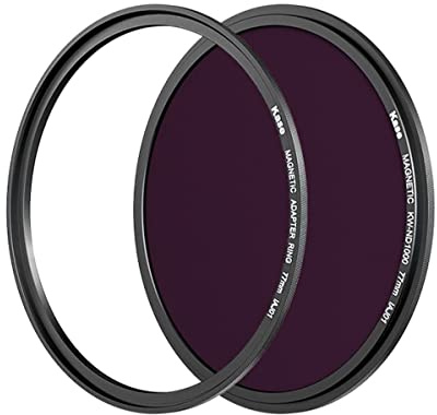 Kase Wolverine Magnetischer ND1000 (10 Stops) Graufilter mit 77 mm Objektivadapterring für Kameraobjektiv, stoßfestes, gehärtetes optisches Glas und HD-mehrfach beschichteter runder ND-Filter, 77 mm