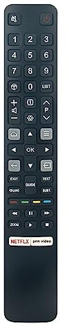 AULCMEET RC802NU-YUI1 Telecomando di ricambio compatibile con TCL 4K OLED Smart TV 75C735K 65C935K 75C935K 55C735K 65C735K