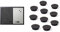 Bi-Office Kombitafel Black Shadow, Pinnwand und Whiteboard & SIGEL MU196 Magnete für Whiteboard, Magnettafel, Kühlschrankmagnet, schwarz, Ø 25 mm, 10 Stück