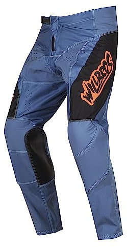 Willbros MX Hose Mountainbike Motorrad Offroad für Herren Motocross Enduro UTV MTB RennHose Blauer Stahl XL=36