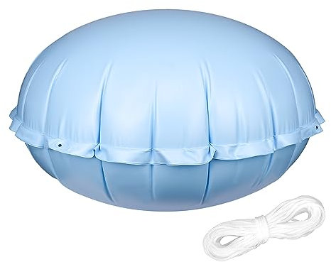 TOYMIS Poolkissen Winter, 120 x 120cm Extra Haltbares PVC Aufblasbare Poolkissen Pool-Luftkissen für Oberirdische Pools Winter-Poolkissen Eisausgleichskissen für Pool (Blau), Z12309