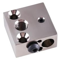 CNCYEAH 1PCS CR-10-Heizblock aus beschichtetem Kupfer, CR10 Heater Block Aluminum für Ender 3/Ender 3 V2 /Ender 3 Pro/Ender 5/Pro CR-10 /CR-10S/CR-10 S4, S5,MK8