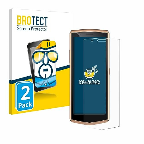 BROTECT Schutzfolie für Cubot Pocket 3 | 2 Stück Transparenter Displayschutz Made in Germany Klare Displayschutz-Folie Clear Einfache Montage Case-Friendly