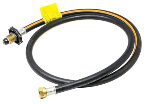 Hamilton Gas Products Handwheel POL Pigtail Hose - 1.5m x W20 | Connect Motorhome & Caravan to Propane Gas Cylinder & Changeover | Soft Nose Handwheel Pol, No Spanner Needed