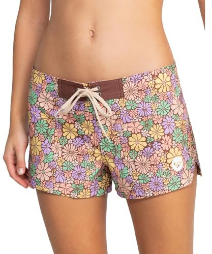 Roxy Damen Zum Färben 5,1 cm Boardshorts, Root Beer All About Sol Mini Exc, Large