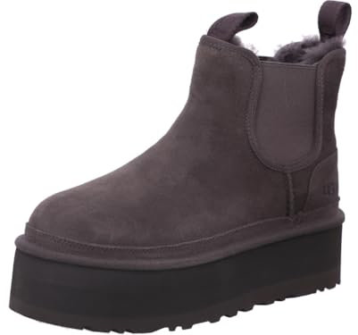 UGG Damen Neumel Platform Chelsea Mode-Stiefel, Grau, 42 EU