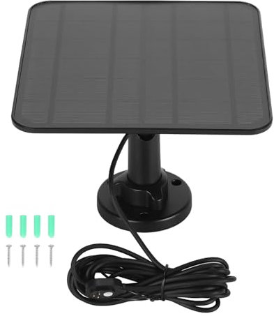 Chargeur de Panneau Solaire, Chargeur de Panneau Solaire 12 W pour Caméra de sécurité, Panneau Solaire Magnétique étanche IP65 pour Caméra Pro 3 Pro 4 Ultra 2 Go 2 avec