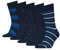 8719965009202 Rayures à Pois Sock Giftbox, Bleu Marine, 43-46 (Lot de 5) Hommes