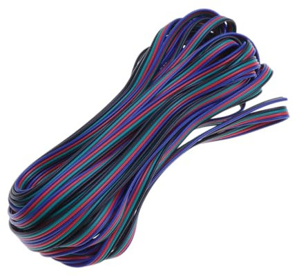 Veemoon LED-Streifen- LED Verbindungskabel steckverbinder geführtes Anschlusskabel RGB-LED-Streifenanschluss geführte Verbindungsleitung Lichtleiste RGB Licht Leiste