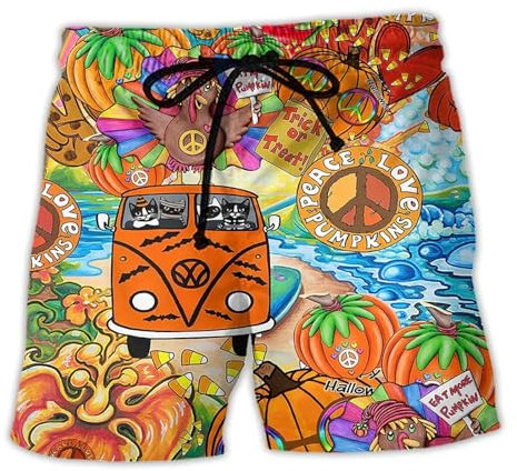 FULUJIDI Badehose Boardshorts Schwimmhose Herren Bademode Shorts 3D-Gedruckte Surfbrett Shorts Strand Shorts Herren Badeanzug Slips Koffer XL 8