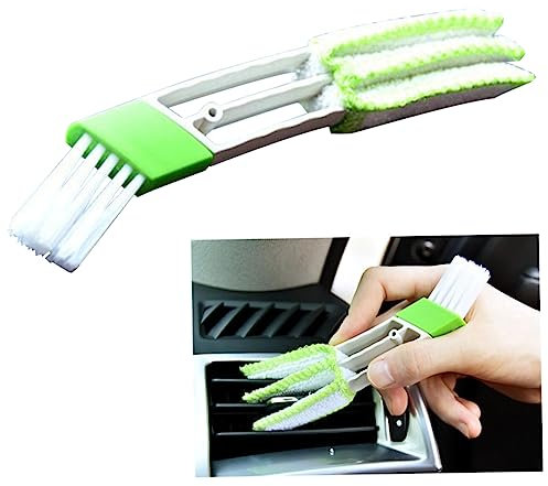 minkissy 2piezas Limpiador Aire Acondicionado Cepillo Aire Ventilación Coche Plumero Limpiador Miniplumeros para Salidas Coche