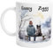 Engravables Cozy Custom Printed Mug – Personalised Gift for Dog Lovers – Cute, Funny & Heartfelt Designs – Multiple Sizes & Styles Available (11oz Ceramic Mug, Winter Man & Dog 2)