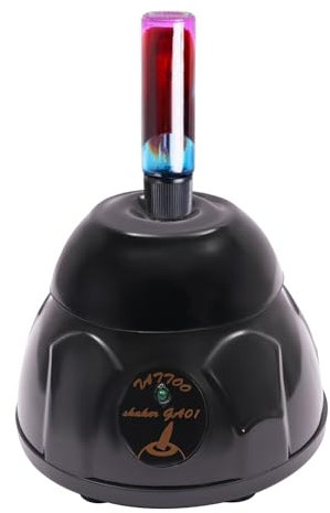 gegeweeret Liquid Mixer Vortex Shakers, mini mixer per inchiostro, 5200RPM, vibratore per tatuaggi, colori, colla per ciglia, shaker per smalti (nero)