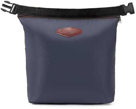 Bafiwu Kühltasche Klein für unterwegs, Mini Kühltaschen für Damen und Herren, Lunchtasche Picknicktasche Mittagessen Isoliertasche Thermotasche für Arbeit und Schule (Marineblau)