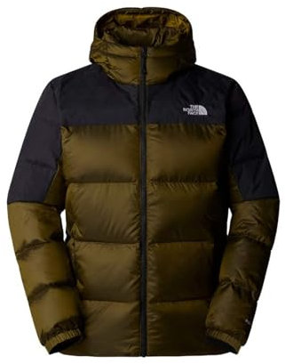 The North Face Men's Diablo Down Hoodie Jacket, Moss Green Black Heathe, M