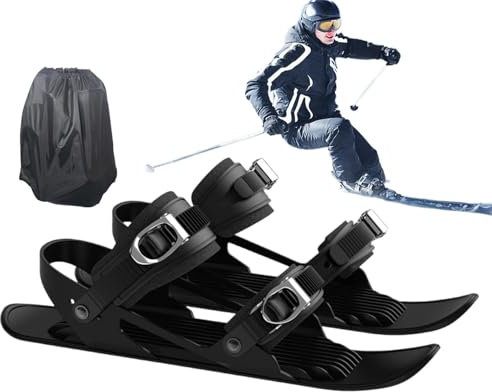 Schneeschuhe für Herren,Snow Skate - Skating-Ski | Kompaktes Skizubehör, multifunktionale, verstellbare Skiwerkzeuge, leichte, rutschfeste Schneefüße für Männer, Frauen, Jugendliche und Kinder