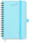 BEZEND Kalender 2025 2026 Klein Wochenplaner A6, 18-Monate Taschenkalender Juli 25-Dez 26, Buchkalender Ringbuch PU-Leder Softcover mit Stifthalter - Himmelblau