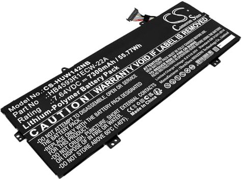 TCTK Laptop Akkus 7300mAh Kompatibel mit [Huawei] MateBook 14 2020, MateBook 14 2020 Intel, KelvinL-WFH9B, X Pro 2021, X Pro MACHD-WFE9 Ersetzt HB4593R1ECW-22A, HB4593R1ECW-22B, HB4593R1ECW-22C