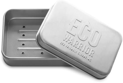 Eco Warrior Bar Soap Storage Tin | Sturdy, Reusable Tin for 100g Soap Bars | Eco-Friendly, Plastic-Free, Perfect for Home, Gym, or Travel