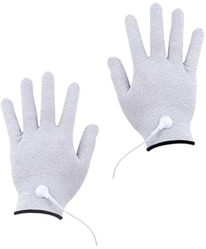 MOLUCKFU Elektroden Handschuhe Für Gerät Massagehandschuhe Aus Hochwertigem Material Tragbar Und Wiederverwendbar Passen Alle Gängigen -schnappverschlüsse