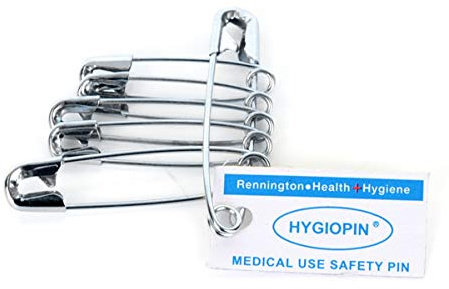 Hygiopin Safety Pins Pack Of 6 Chrome