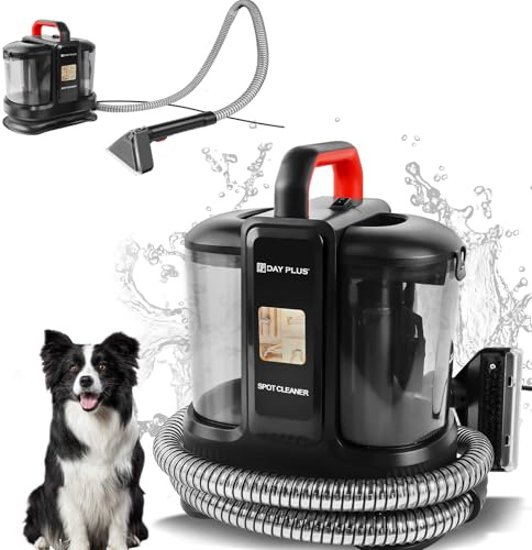 Spot Cleaner 500W, Carpet & Upholstery Cleaner Portable Handheld Sofa Stain Striker, Dual Water Tanks, Lightweight Handheld Design, Carpet Cleaner Machines for Pet Stains, Sofas, Rugs, Cars&Upholstery