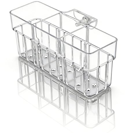 Pflanzgefäß für Aquarium, verstellbar, 3 Fächer, transparenter für Wasserpflanzen, für Inneneinrichtung, Betta, Terrarium, Süßwasser,
