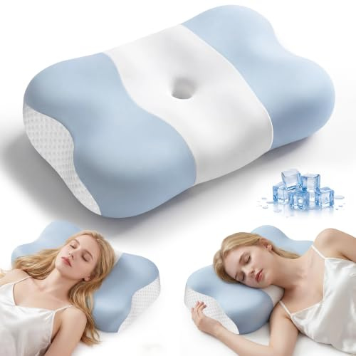 VYLEE Memory Foam Pillow, Neck Pillow, Ergonomic Pillow, Cervical Pillow