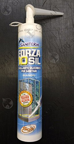 SIGILLANTE SILICONICO ACETICO UNIVERSALE ANTIMUFFA 280ml COLORE BIANCO